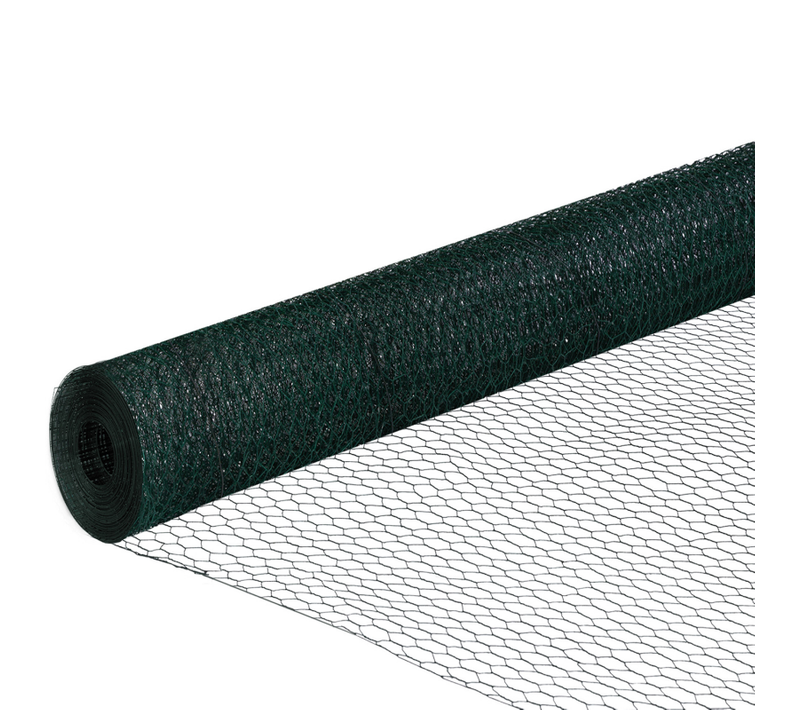 Grillage Pour Poules Vert 1x25m Maille 25mm Triple Torsion Clôture Souple Jardin Animaux