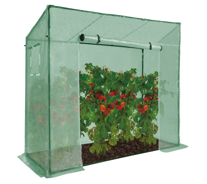 Serre De Jardin Verte Toutes Saisons Avec Fenêtre Et Porte Zippée