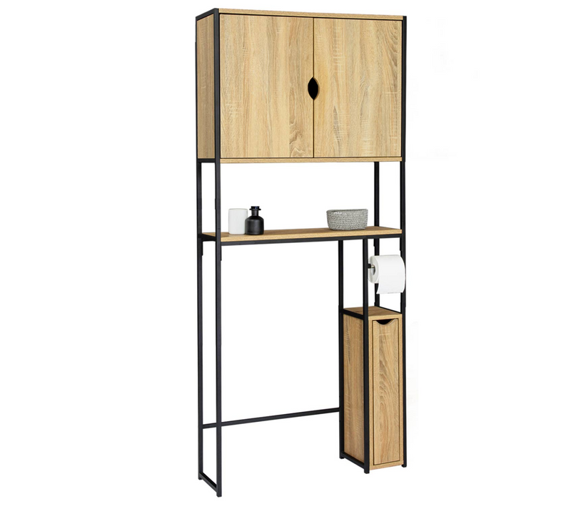 Meuble Wc 3 En 1 Avec Armoires De Rangement Detroit Design Industriel