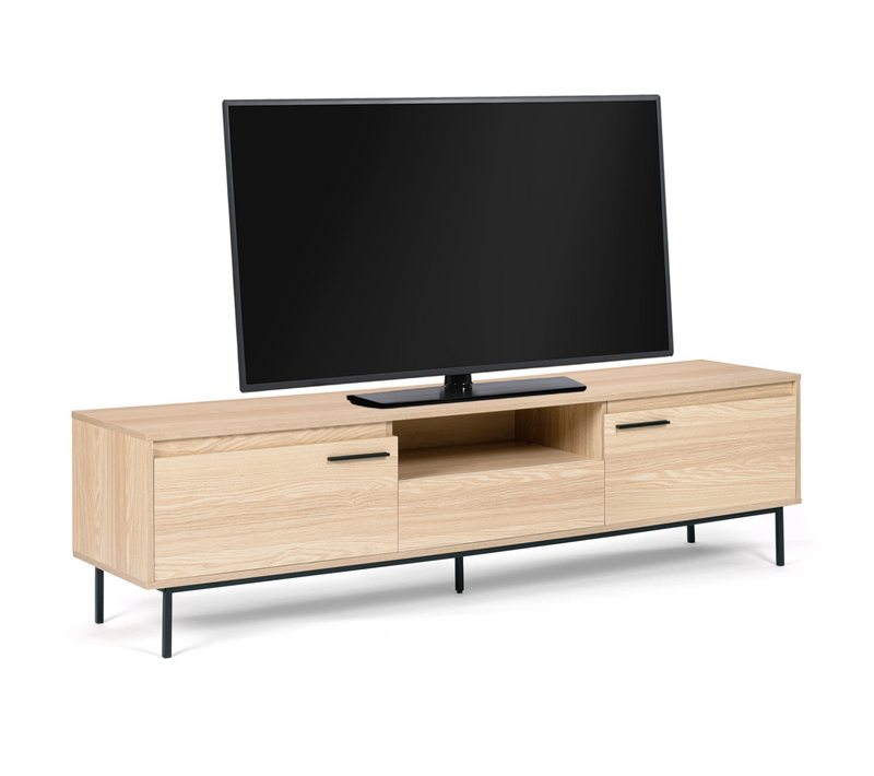 Meuble TV 180 Cm Seattle Avec Rangements Design Industriel