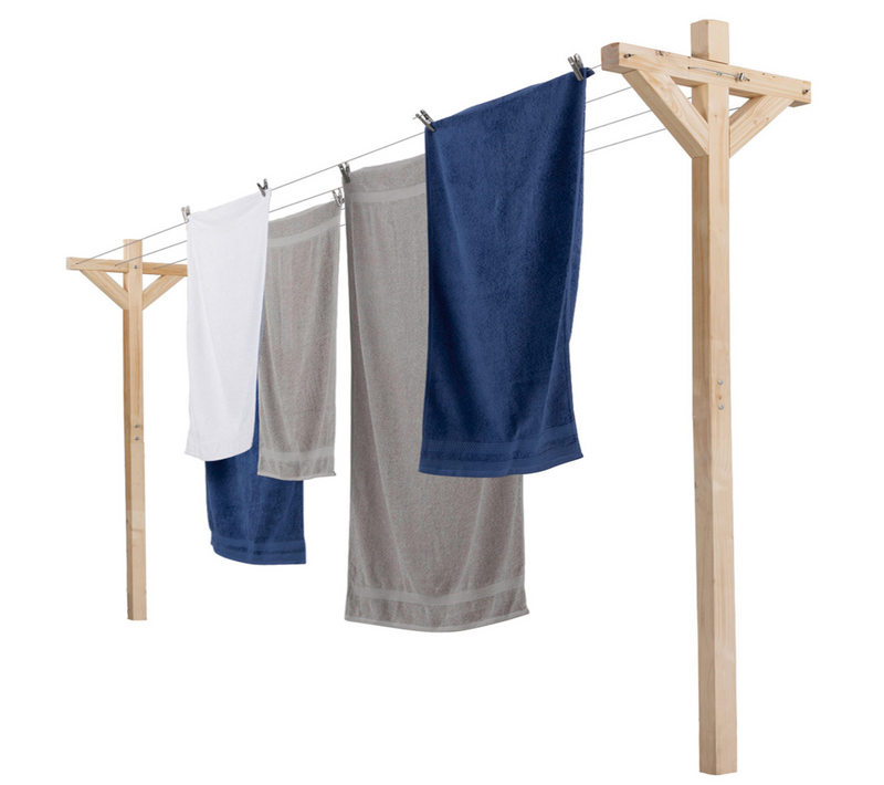 Etendoir à Linge Extérieur Madera Capacité 12m En Bois