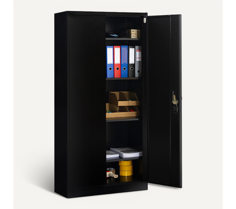 Armoire Métallique 80 Cm 5 Niveaux Noire