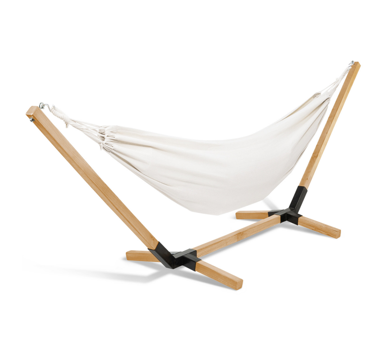 Hamac Avec Support Bois Et Toile écrue Tahiti