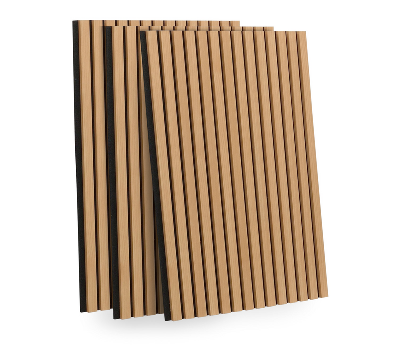 Set De 3 Panneaux Muraux Décoratifs 250 X 60 Cm - Effet Chêne Clair Et Noir