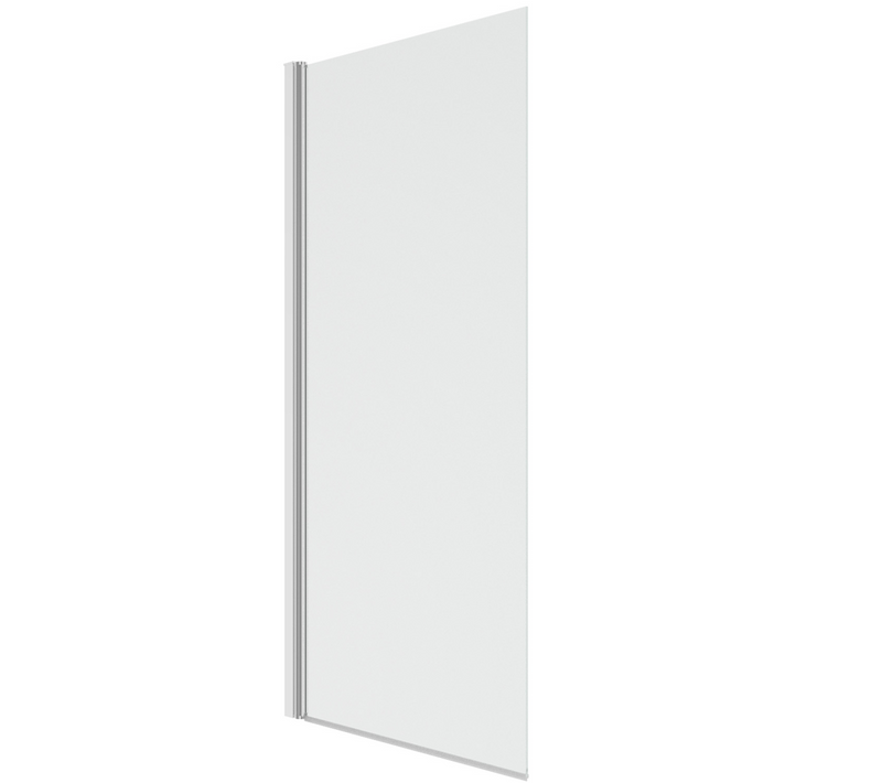 Pare Baignoire 1 Volet 70x120 Cm Avec Profilé En Aluminium Argenté