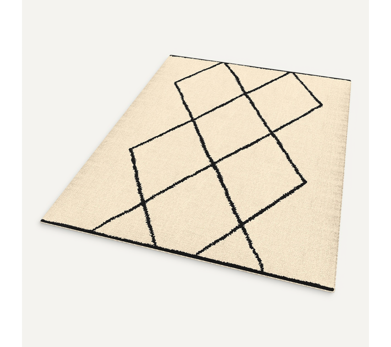 Tapis D'intérieur Rectangle Casa Motifs Berber 120 X 170 Cm