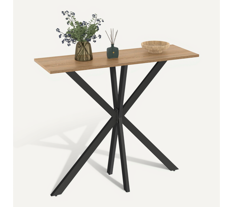 Console Alix Pied Araignée Bois Et Noir