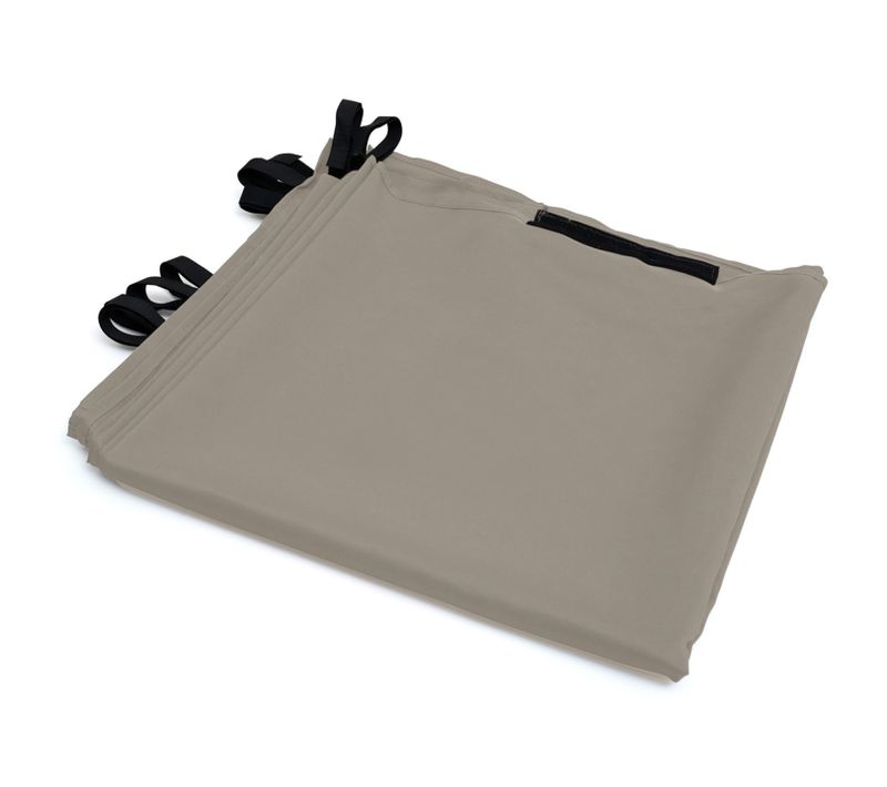 Lot De 2 Rideaux Pour Pergola Taupe 3 Et 4 M Panneaux Muraux Avec Fermeture éclair