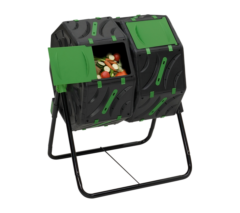 Bac De Compostage Rotatif Double Bac 140l