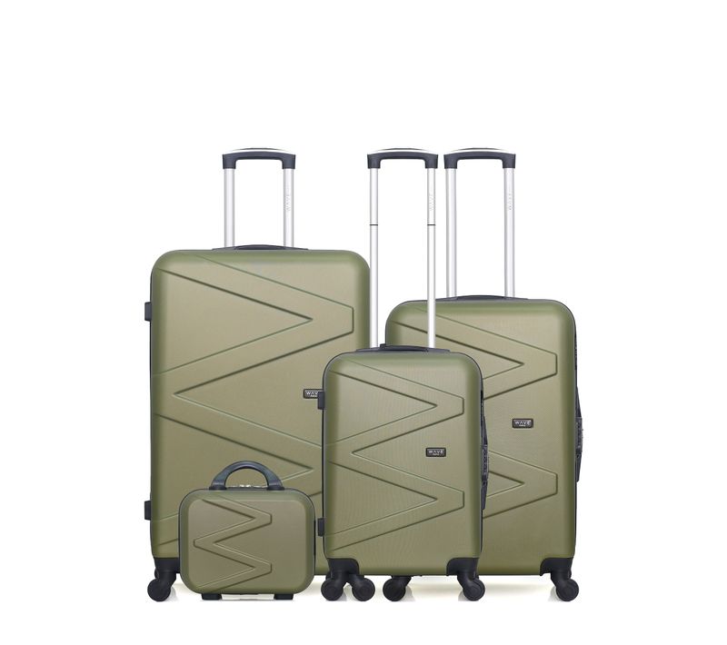 Set De 3 Valises Et Un Vanity Abs Amazone-c 4 Roues