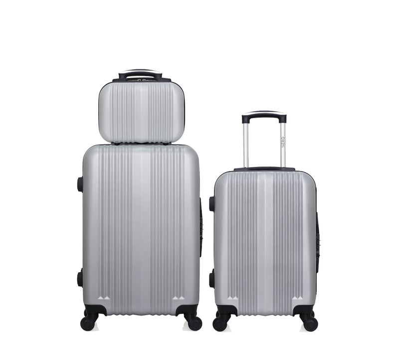 Lot De 3 - Valise Weekend, Valise Cabine Et Vanity Lipari