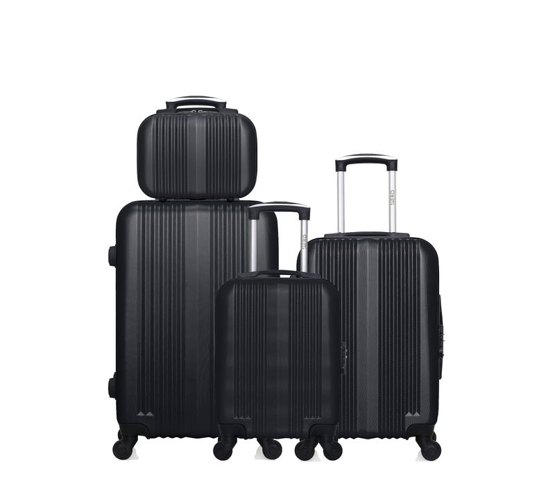 Lot De 4 - Valise Weekend, Valise Cabine, Valise Cabine Xxs Et Vanity Lipari