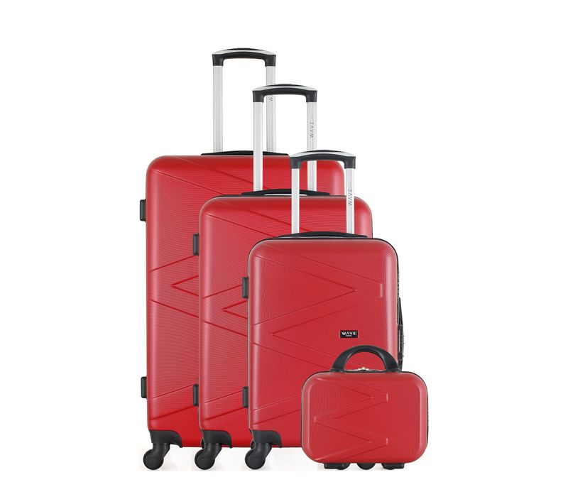 Set De 3 Valises Et Un Vanity Abs Amazone-c 4 Roues