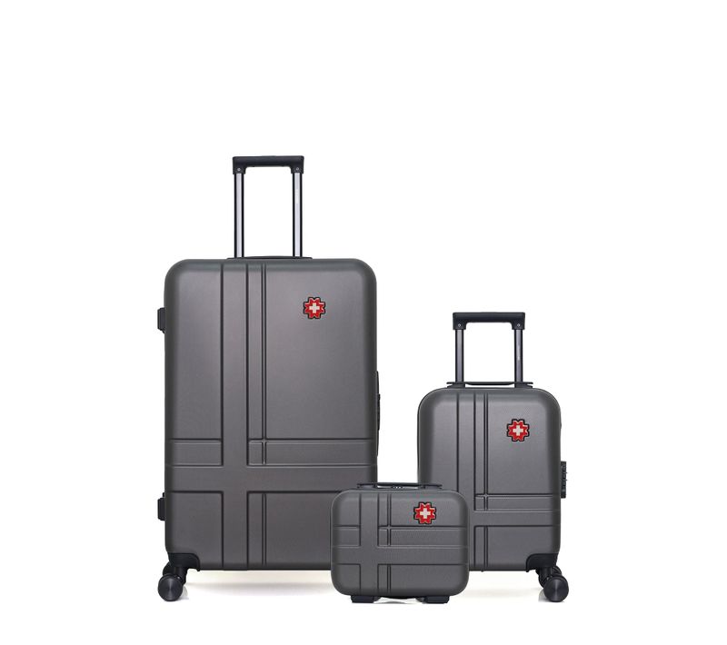 Lot De 3 - Valises Grand Format, Cabine Xxs Et Vanity Uster