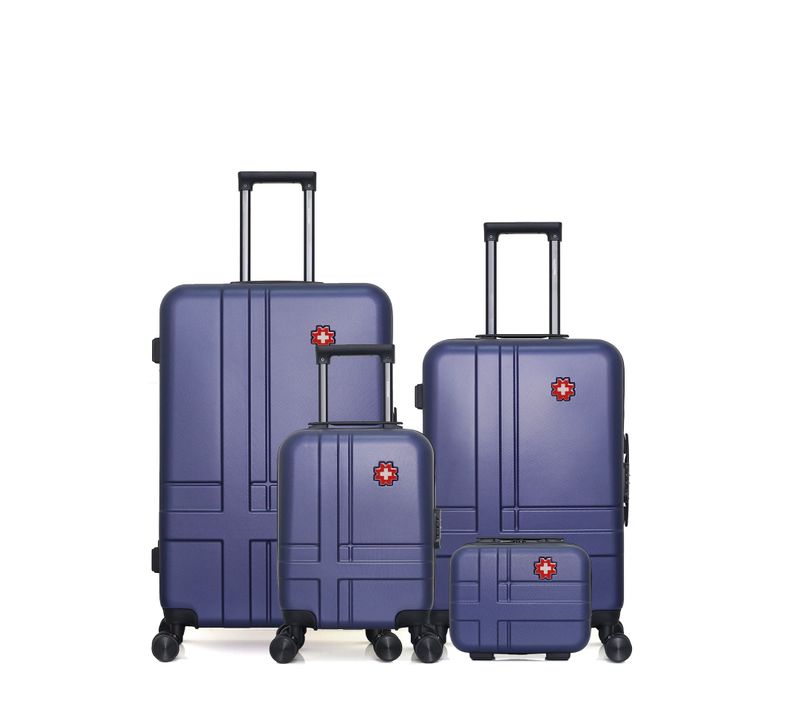 Lot De 4 - Valise Grand Format, Valise Week-end, Valise Cabine Xxs Et Vanity Uster