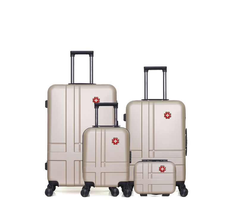 Lot De 4 - Valise Grand Format, Valise Week-end, Valise Cabine Xxs Et Vanity Uster