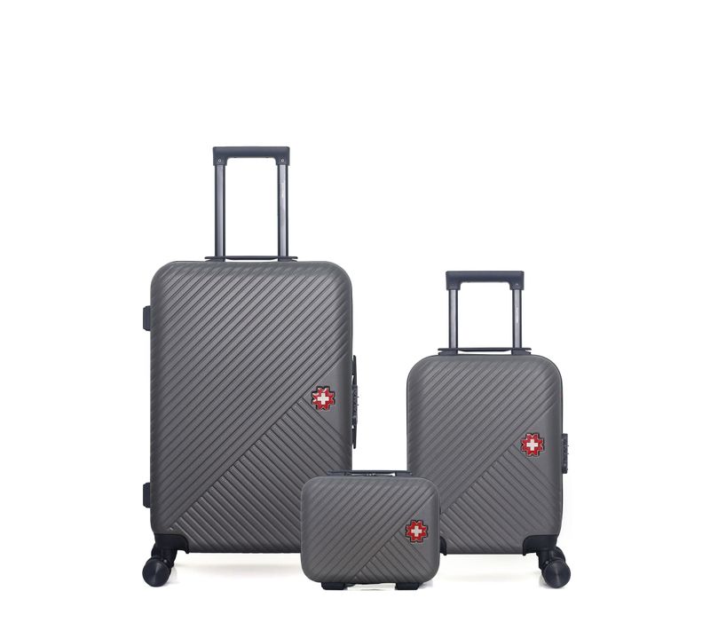 Lot De 3 - Valise Week-end, Valise Cabine Xxs Et Vanity Spiez