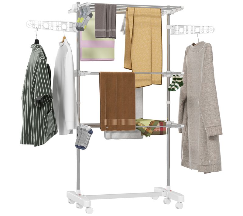 Séchoir à Linge Pliable 3 Ou 4 Niveaux