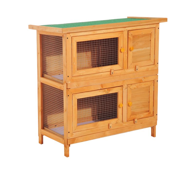 Clapier à Lapin Cage Double Niveau