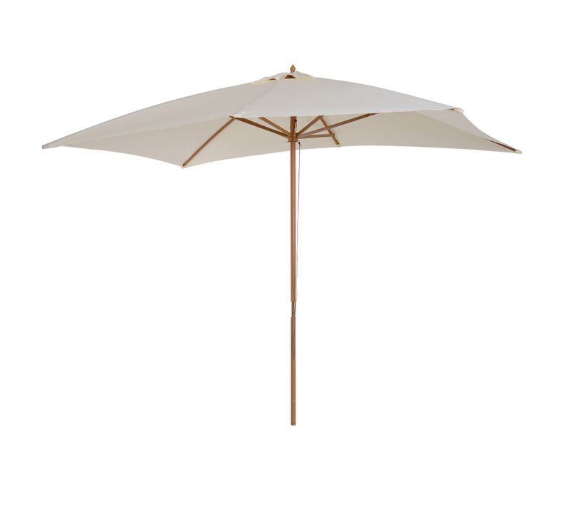 Parasol Droit Rectangulaire Crème