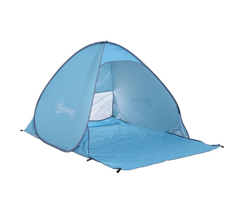 Abri De Plage Tente Pop-up Bleu