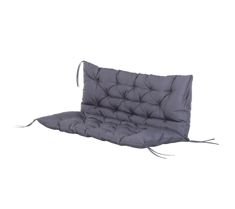 Coussin Matelas Assise Dossier Pour Banc De Jardin Balancelle Canapé 2 Places