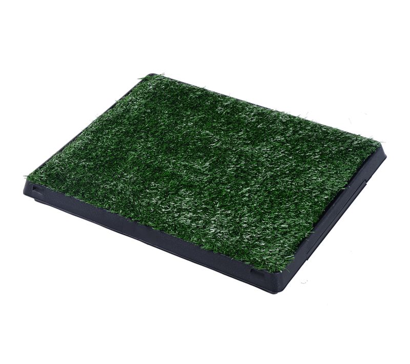 Litière Gazon Synthétique Chiens 63l X 51l X 6h Cm Vert Noir
