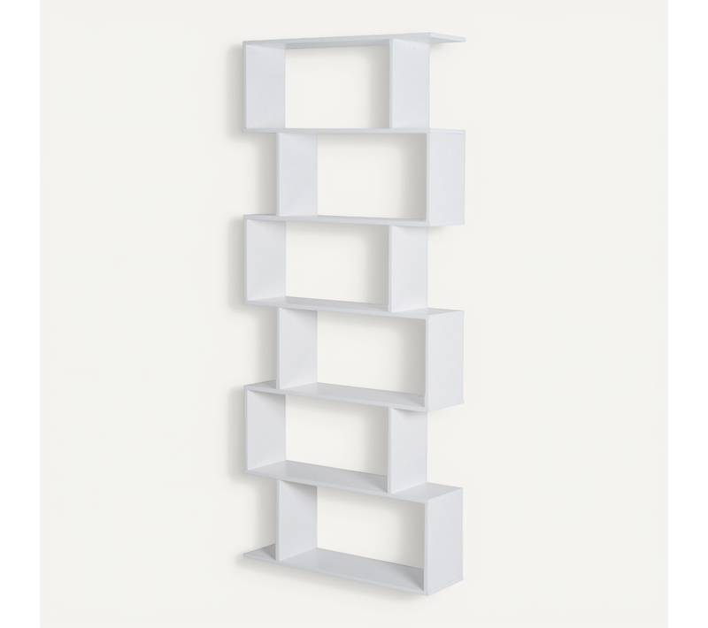 Bibliothèque étagère Zig Zag 80l X 23l X 192h Cm