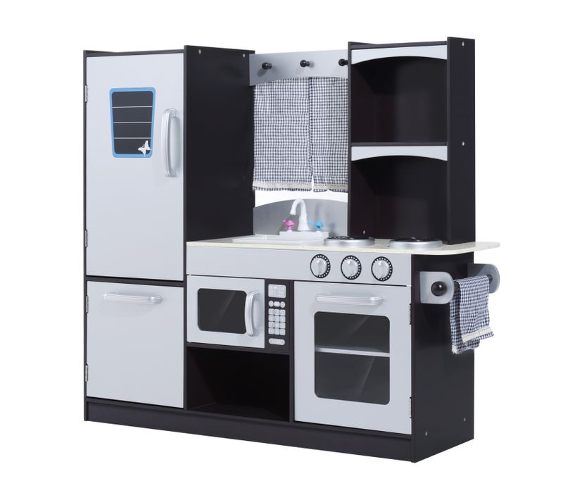 Cuisine Pour Enfants 105l X 32l X 95h Cm Argent Noir