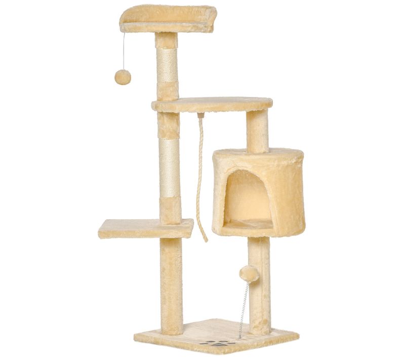 Arbre à Chat Multi-équipement Griffoirs Grattoirs Plateformes Niche Corde Jouets