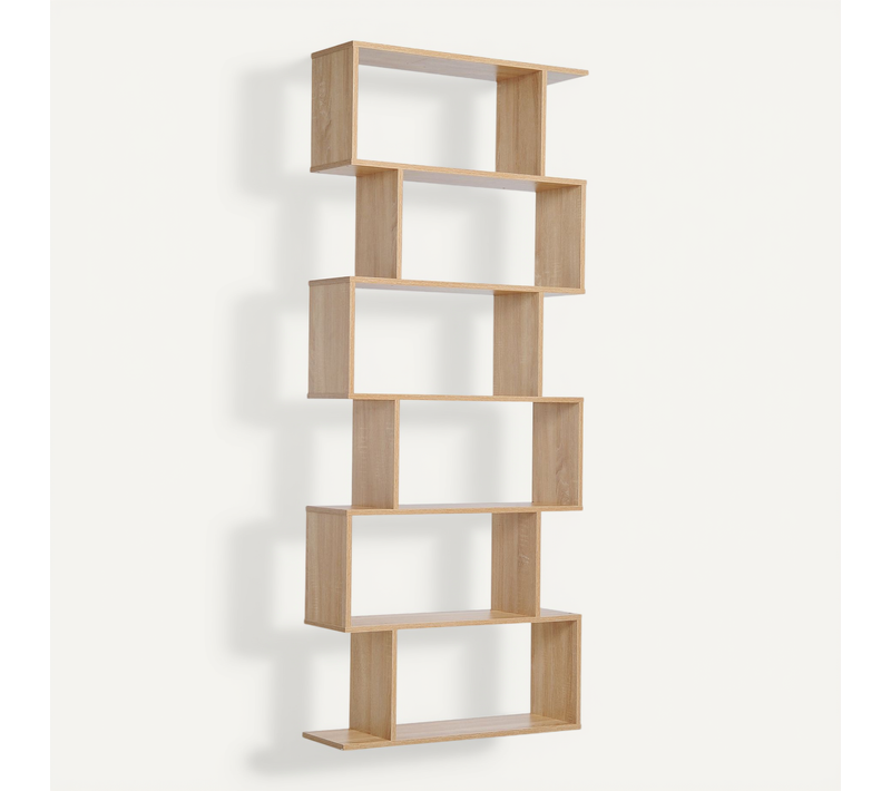 Bibliothèque étagère Zig Zag 80l X 23l X 192h Cm