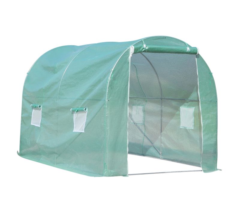 Serre De Jardin Tunnel Grande Taille Verte 6m2 - 3 x 2 m