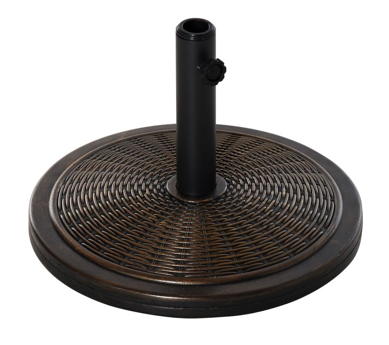 Pied De Parasol Rond Poids Net 14 Kg Noir Bronze