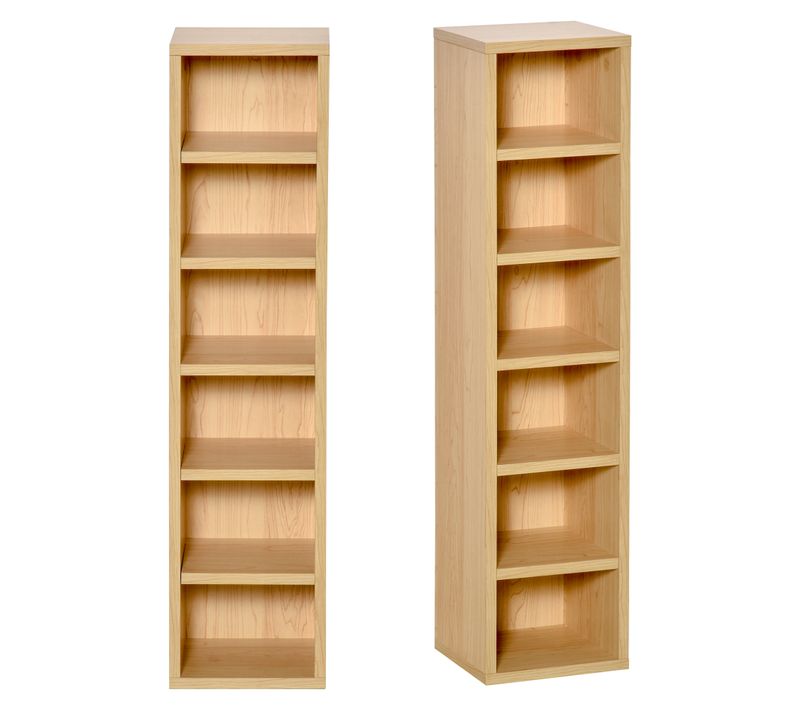 Lot De 2 étagères Colonnes Range-cd/dvd 21l X 19l X 88h Cm