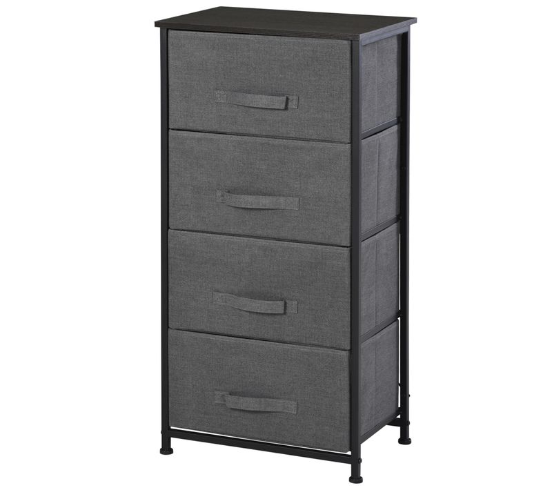 Meuble De Rangement 3/4 Tiroirs Noir