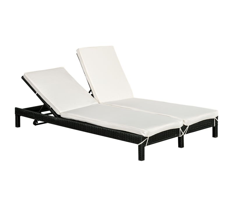 Bain De Soleil Transat 2 Places Grand Confort Matelas Inclus