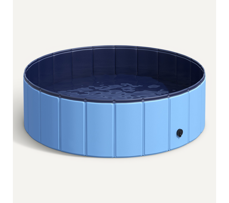 Piscine Bassin Chien Diamètre 100 Cm Bleu