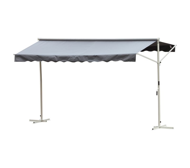 Store Double Pente Acier Époxy Blanc Polyester Imperméabilisé