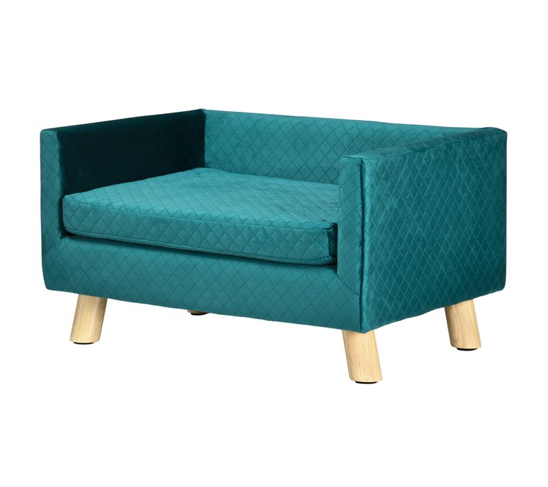 Lit Canapé Chien Chat Design Scandinave + Coussin Fourni Velours