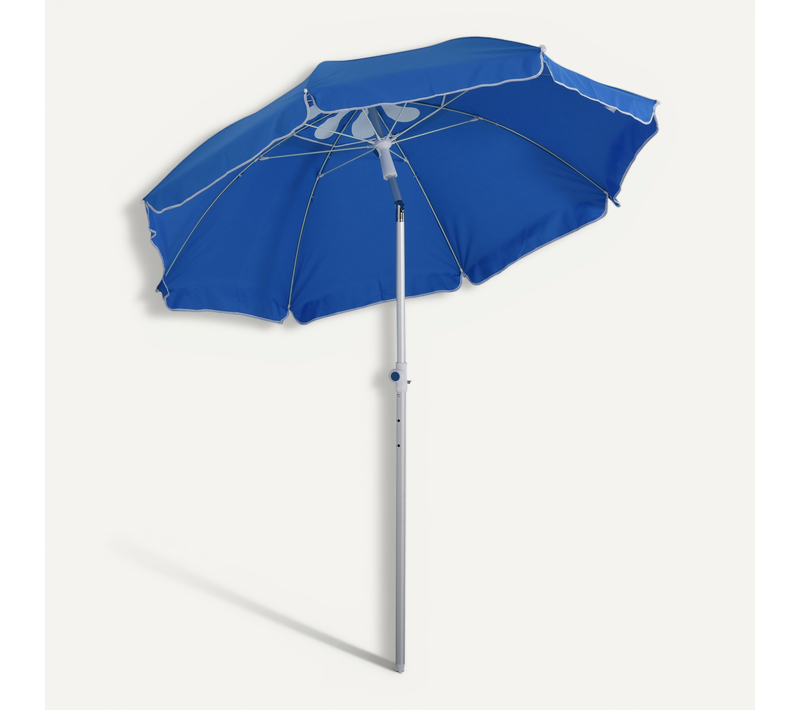 Parasol Inclinable Octogonal D. 190 Cm Sac De Transport Alu Polyester