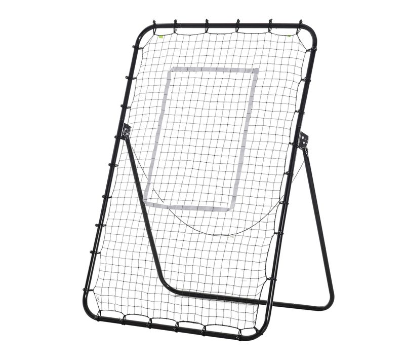 Filet De Rebond De Football Inclinable Pliable Pe Métal époxy Noir
