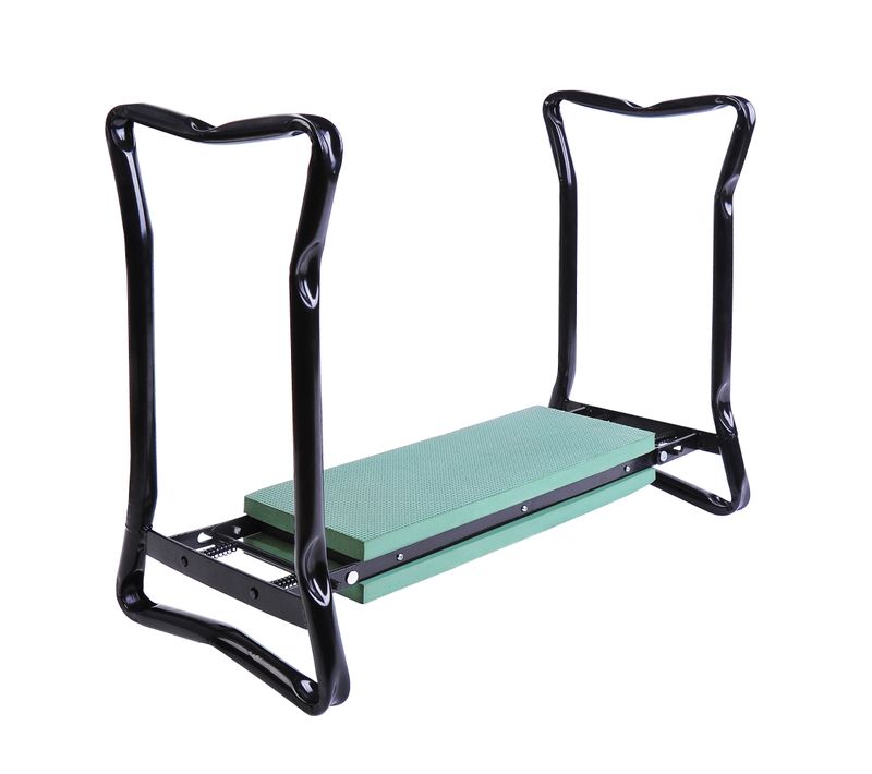 Tabouret De Jardin Pliable Agenouilloir De Jardin Noir Vert