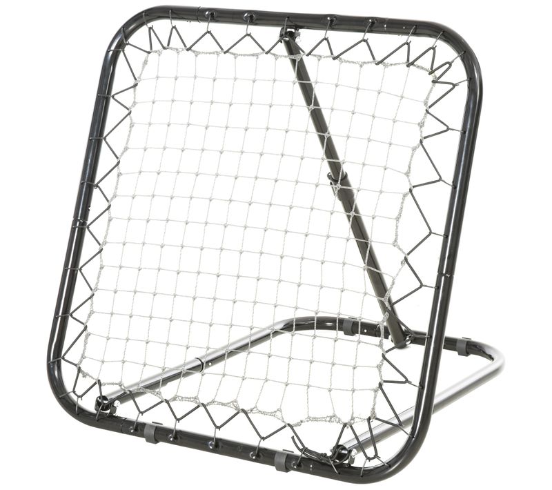 Filet De Rebond De Football Pliable Inclinable Pe Métal époxy Noir