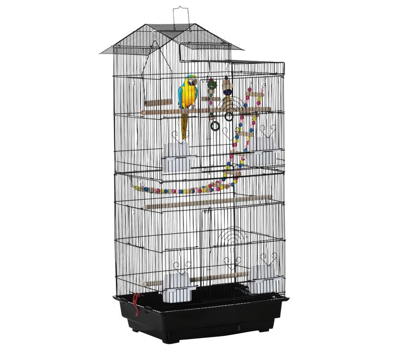Cage à Oiseaux Volière Multi-équipée Pp Acier