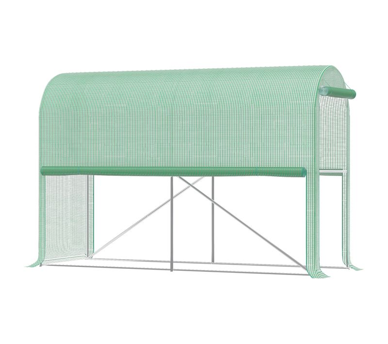Serre De Jardin à Tomates Acier Pe Haute Densité Vert