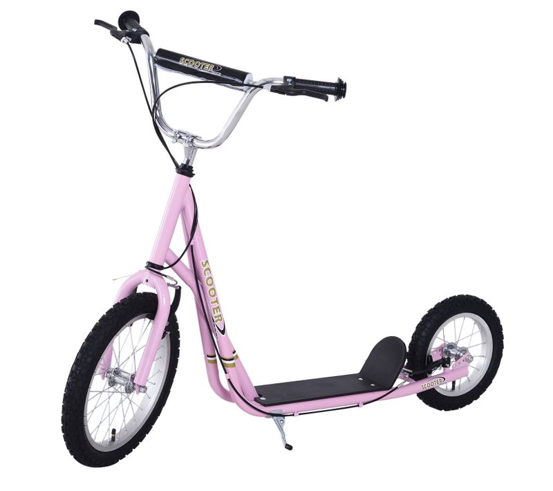 Trottinette Patinette Enfant Guidon Réglable Freins Béquille Acier