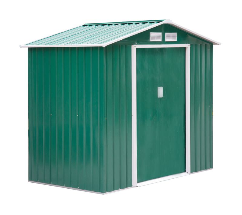 Abri De Jardin - Remise Pour Outils - Cabanon Porte Verrouillable - Tôle D'acier