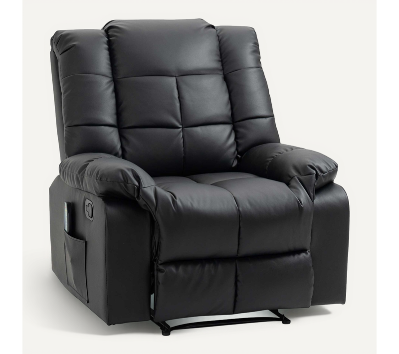 Fauteuil Luxe De Relaxation Et Massage Réglable Revêtement Pu