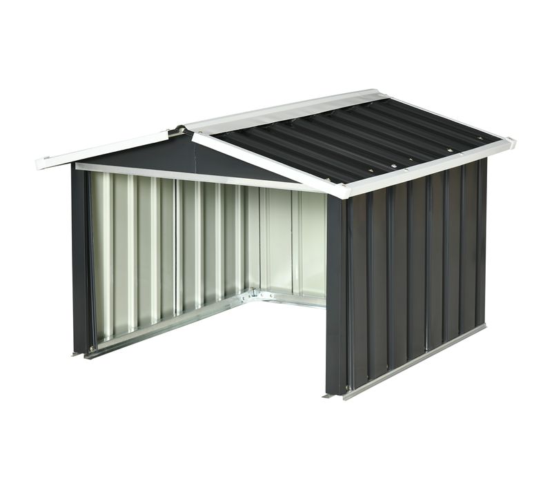 Garage Tondeuse Robot - Abri De Jardin Robot-tondeuse - Tôle Acier Gris