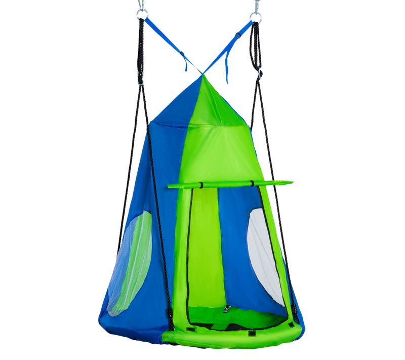 Balançoire Nid D'oiseau Ronde D. 1 X 1,8h M Avec Tente